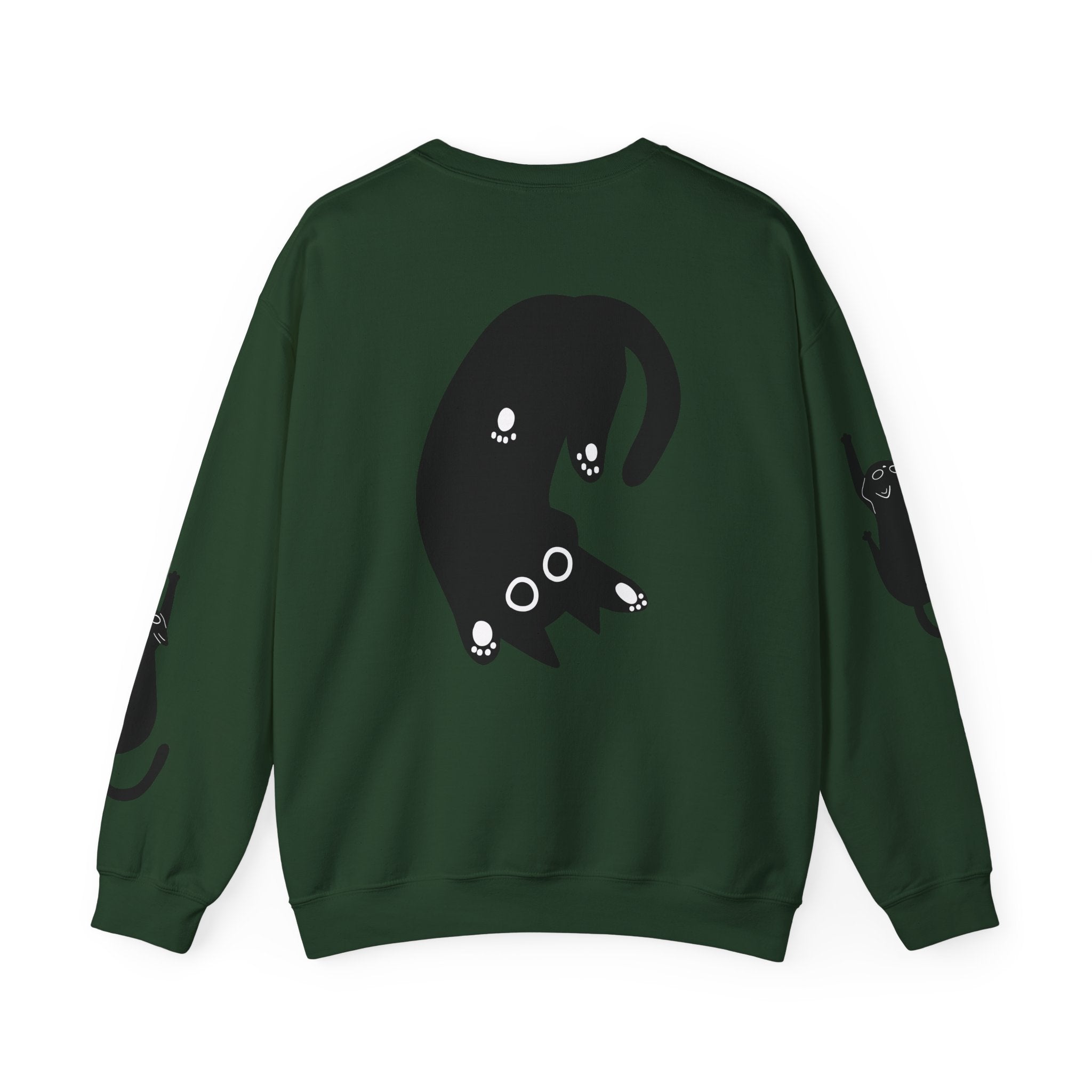 Paw Print Crewneck Sweatshirt for Cat Lovers