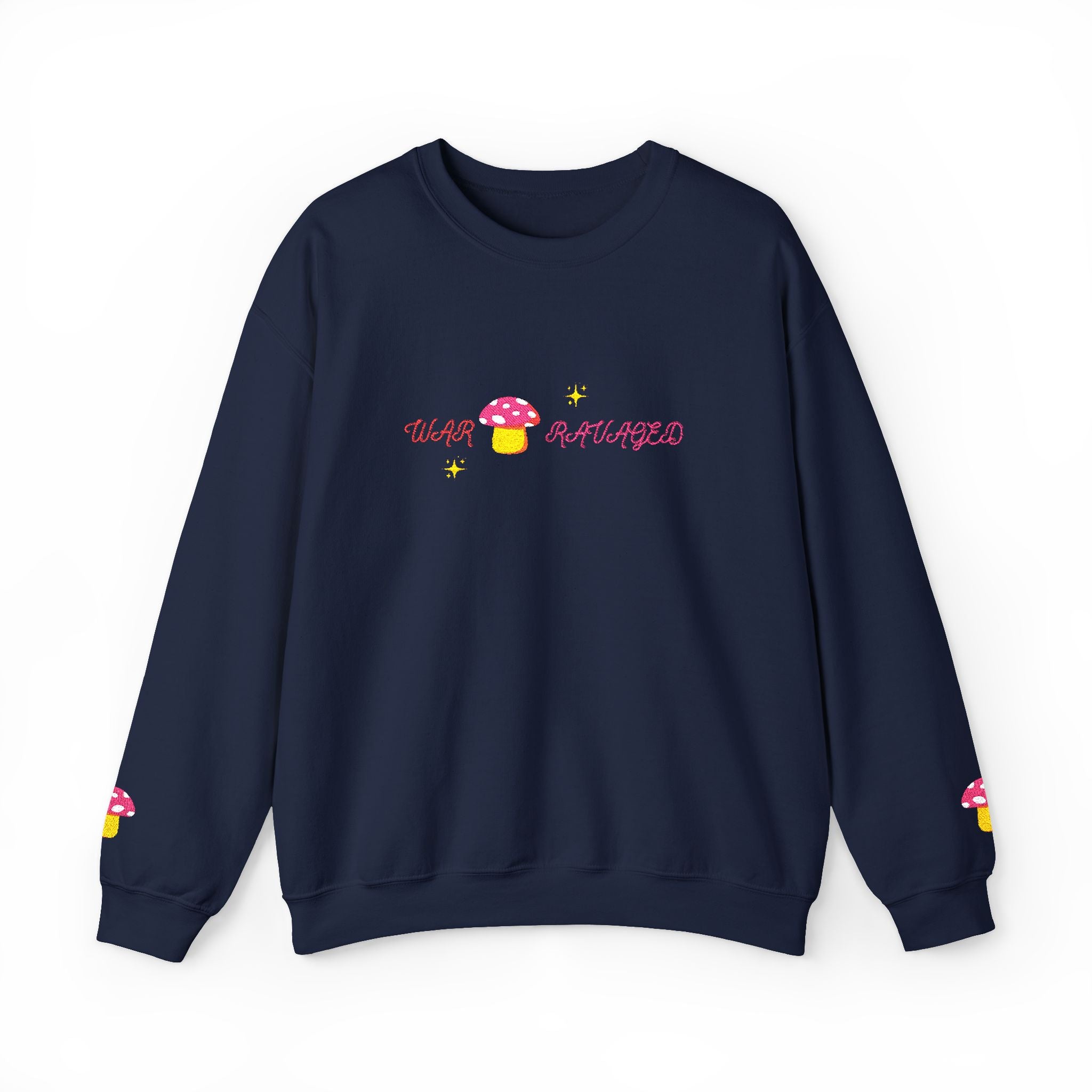 Cozy Mushroom 'War Ravaged' Magic Crewneck Sweatshirt