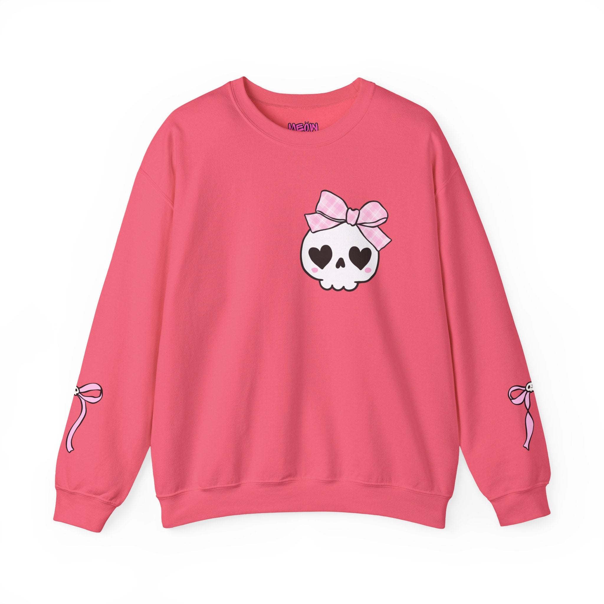 Cute Skull Bow Crewneck Sweatshirt