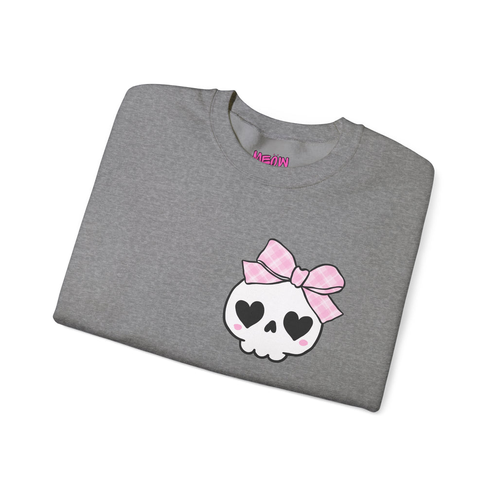 Cute Skull Bow Crewneck Sweatshirt