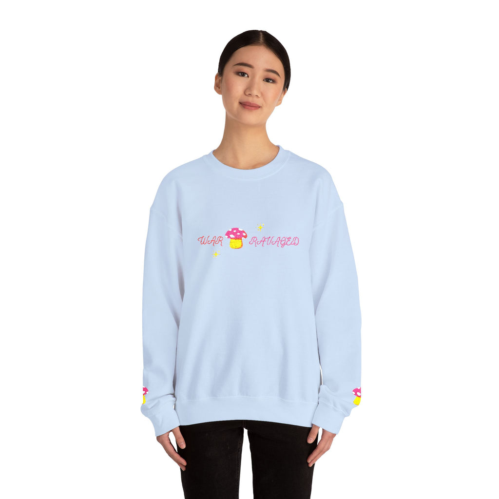 Cozy Mushroom 'War Ravaged' Magic Crewneck Sweatshirt
