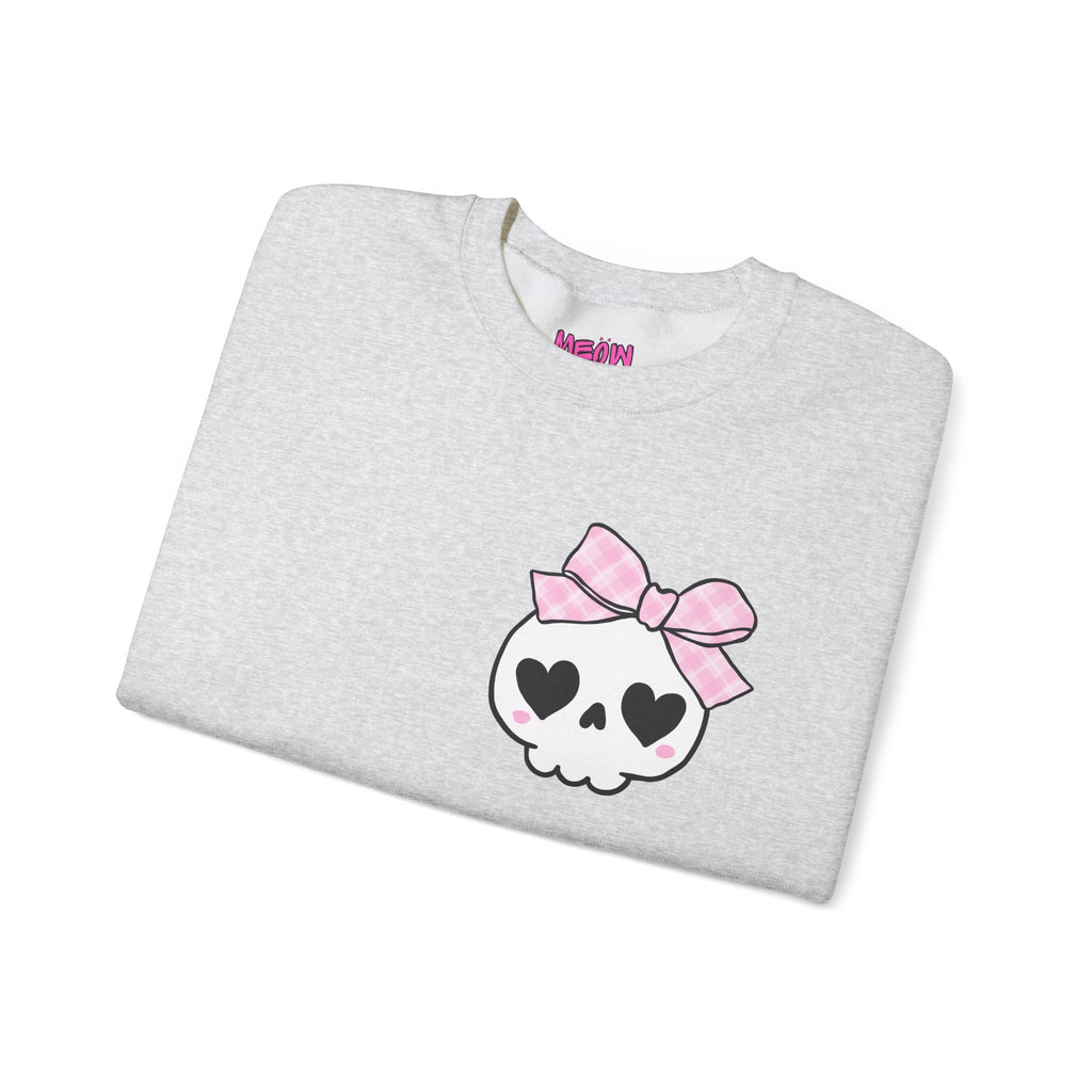 Cute Skull Bow Crewneck Sweatshirt