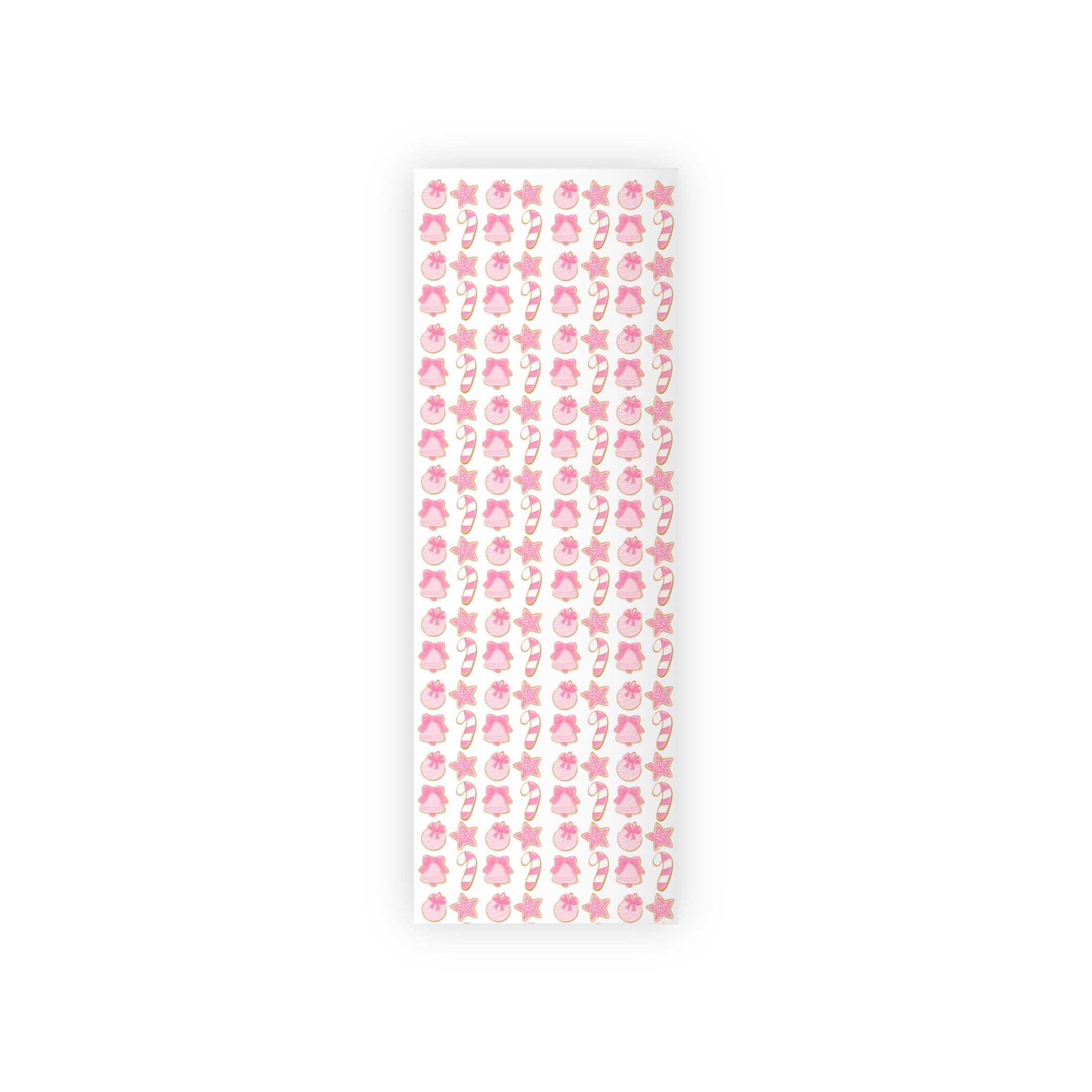 Festive Christmas Holiday Wrapping Paper -  Pink Cookies
