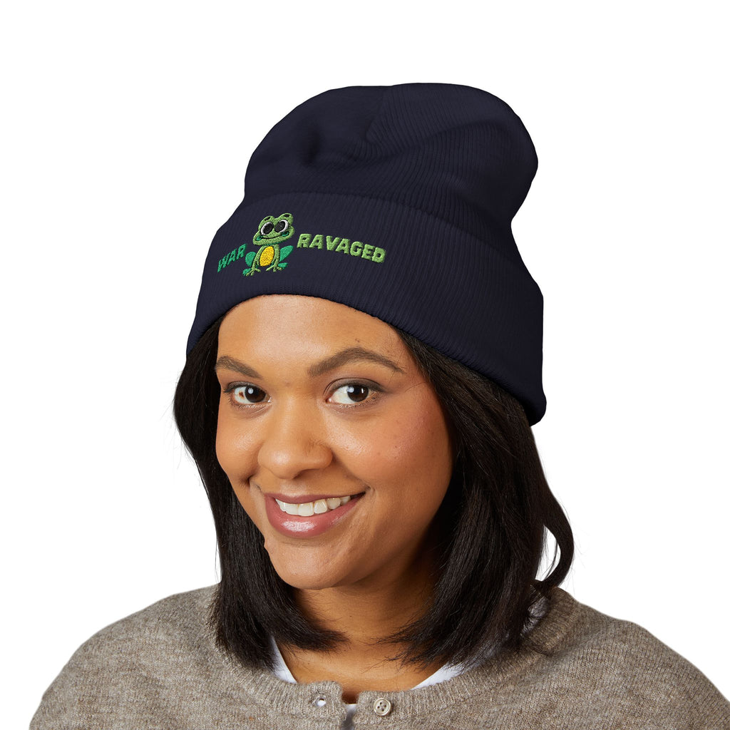 War Ravaged Frog Classic Cuffed Beanie