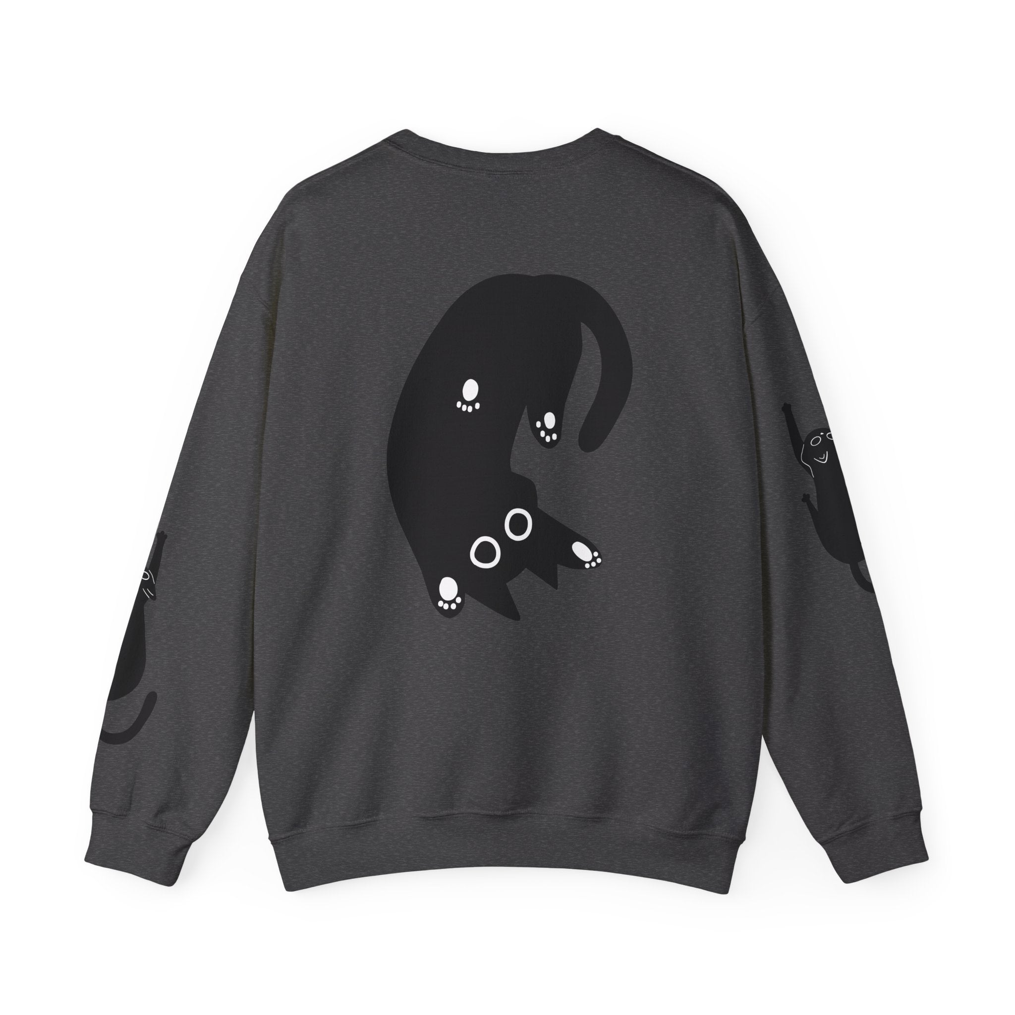 Paw Print Crewneck Sweatshirt for Cat Lovers