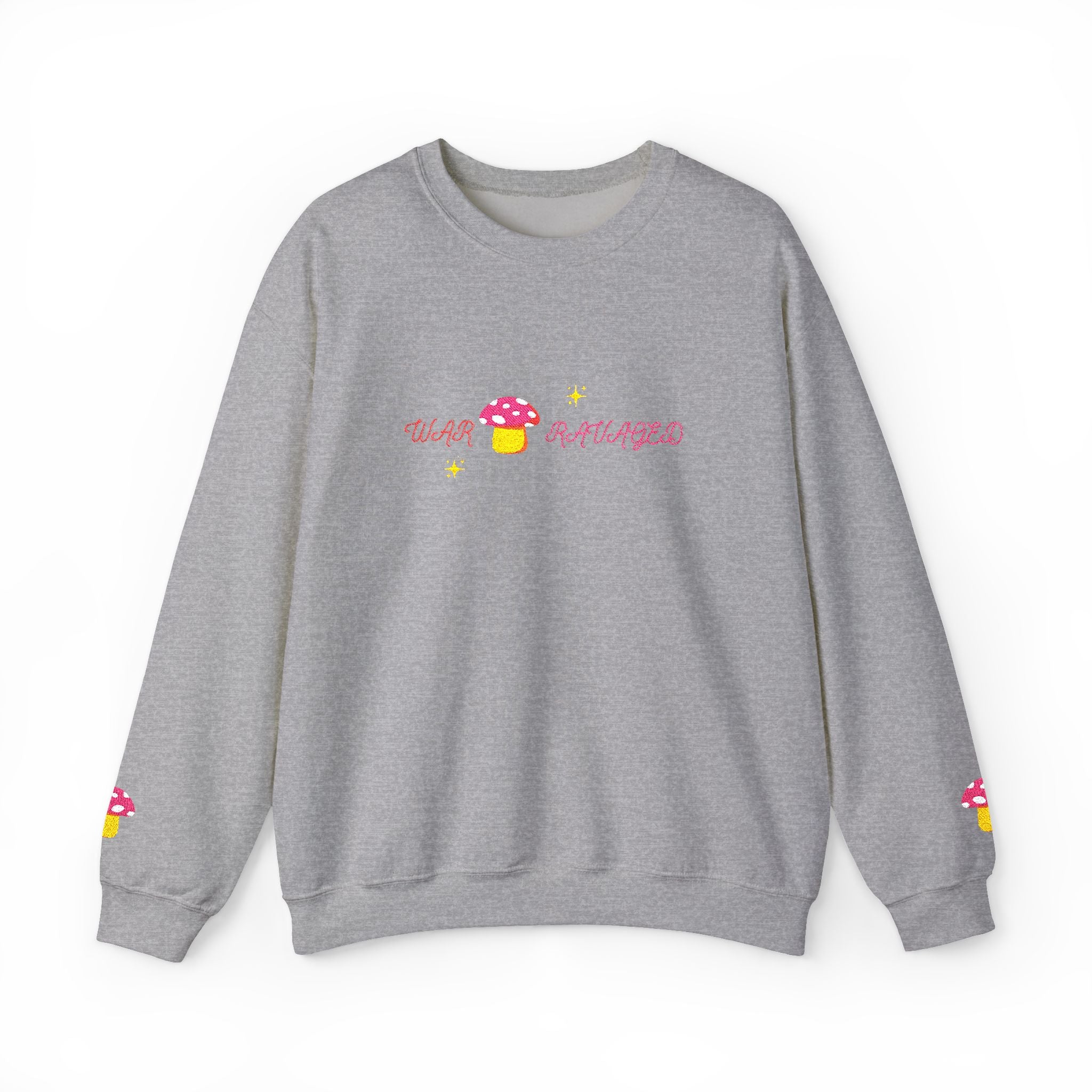 Cozy Mushroom 'War Ravaged' Magic Crewneck Sweatshirt