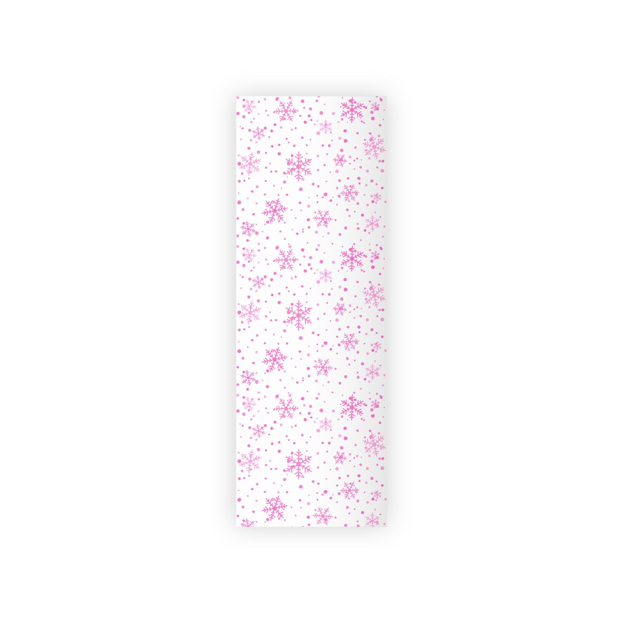Festive Christmas Holiday Wrapping Paper Roll — Pink Snowflakes