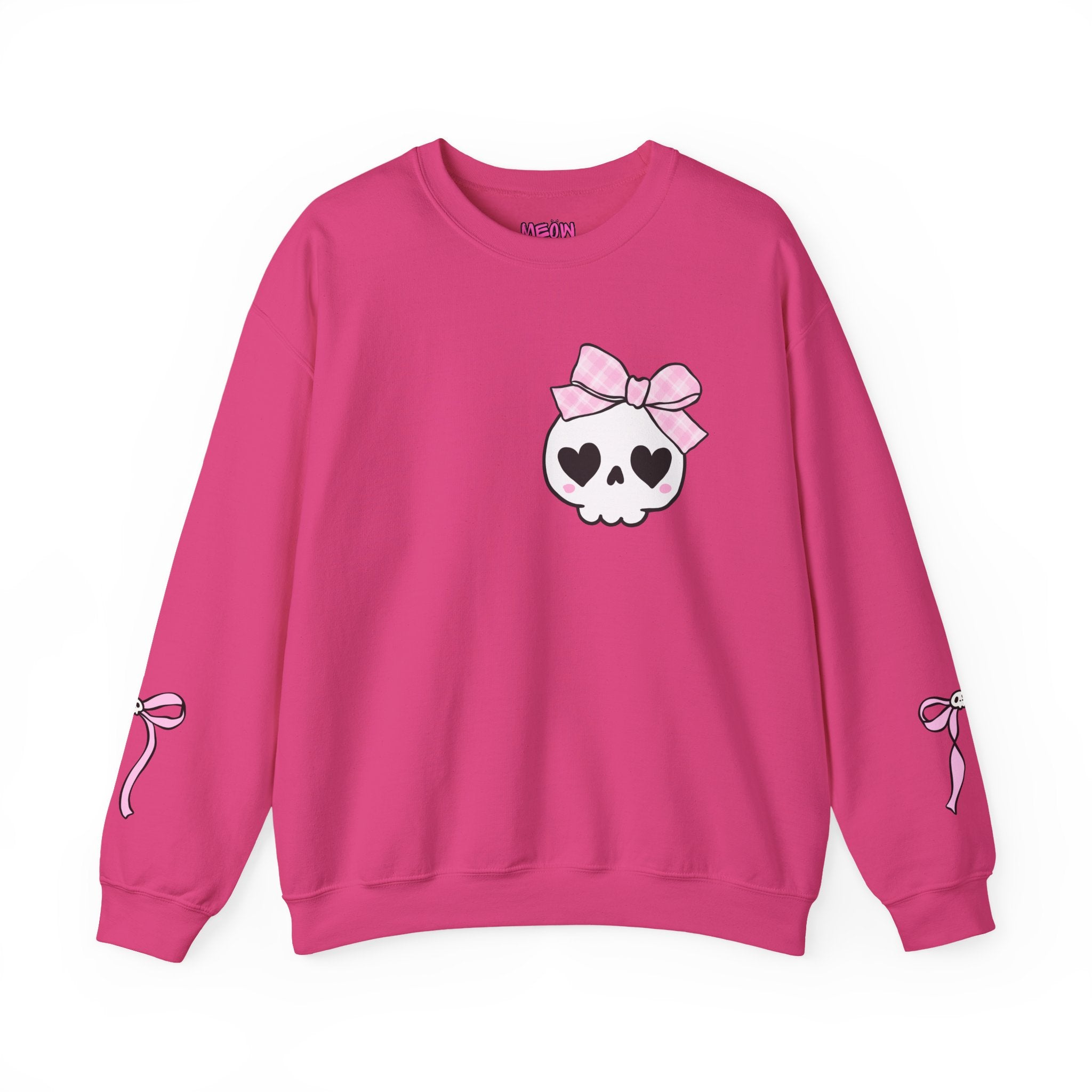Cute Skull Bow Crewneck Sweatshirt