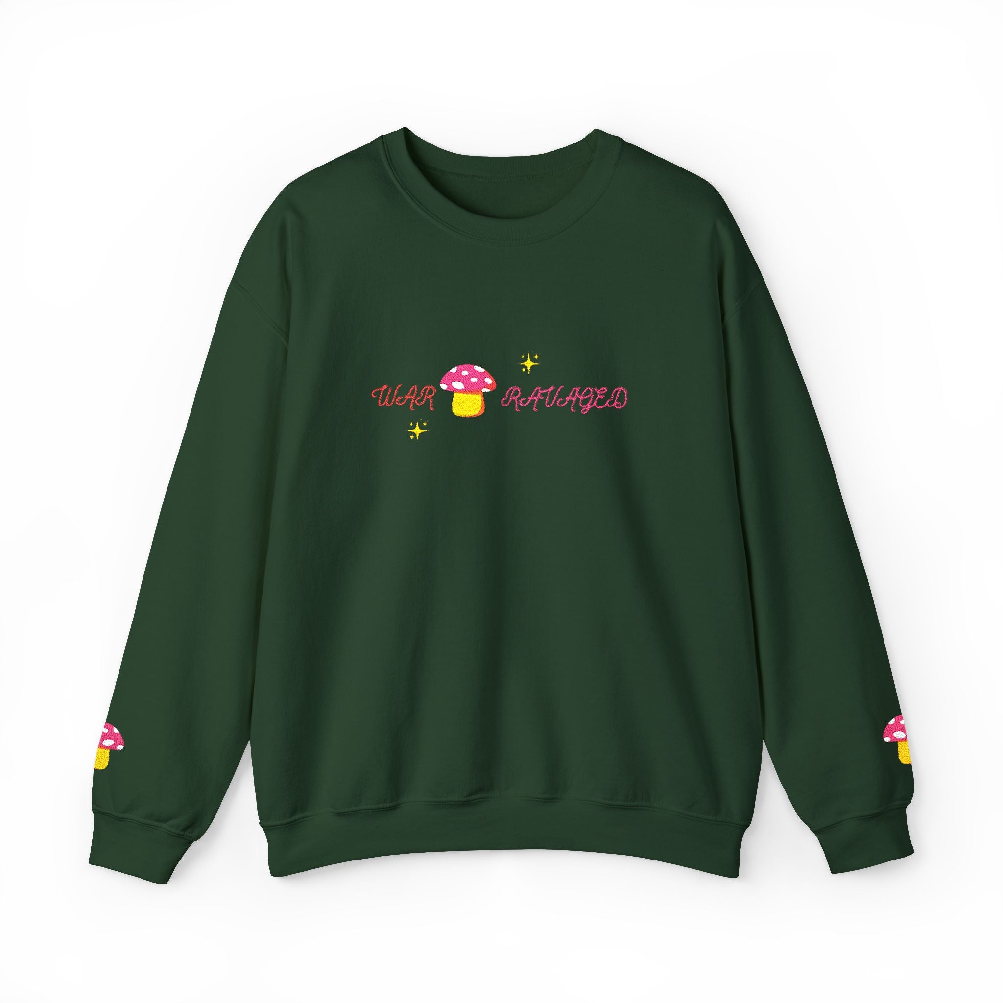 Cozy Mushroom 'War Ravaged' Magic Crewneck Sweatshirt