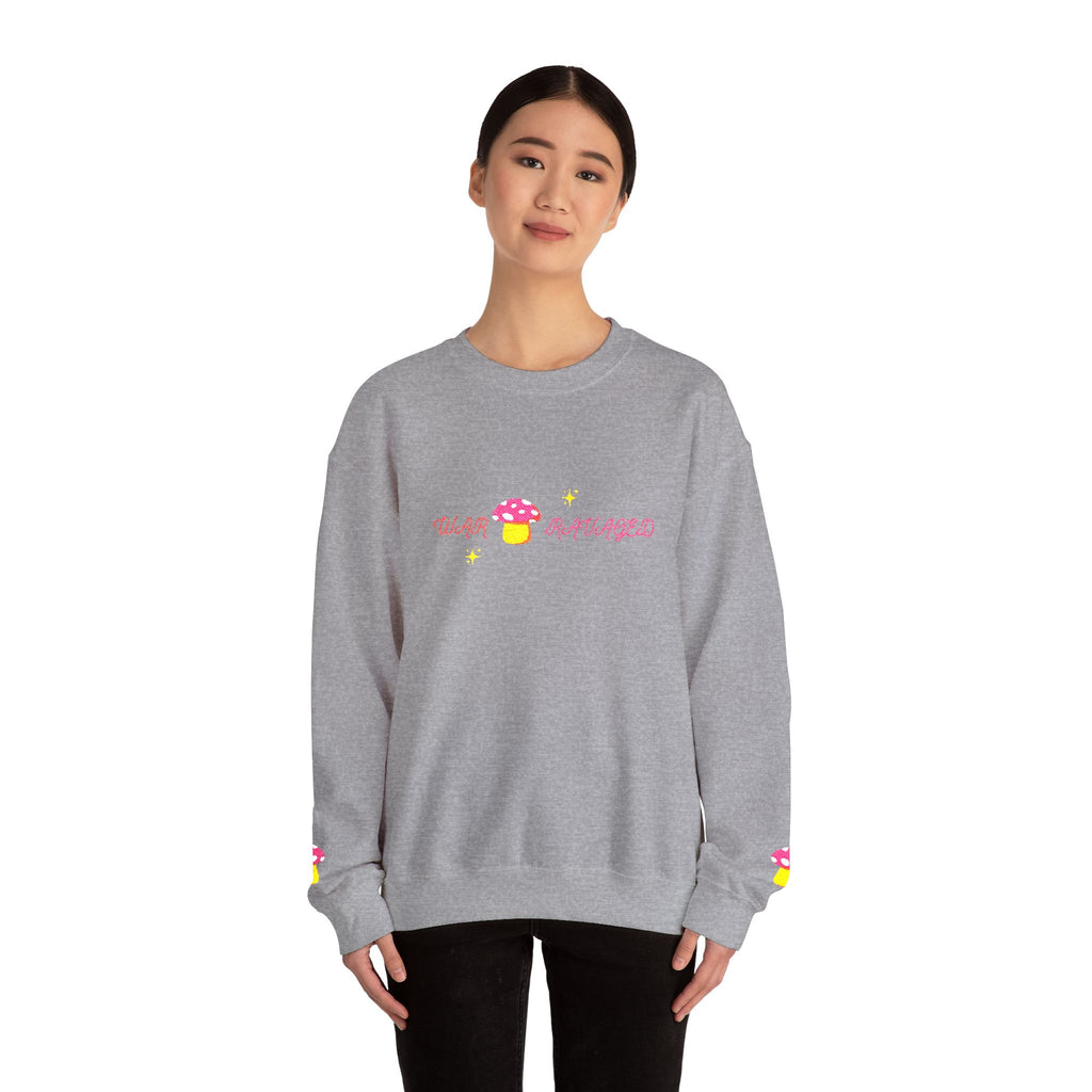 Cozy Mushroom 'War Ravaged' Magic Crewneck Sweatshirt