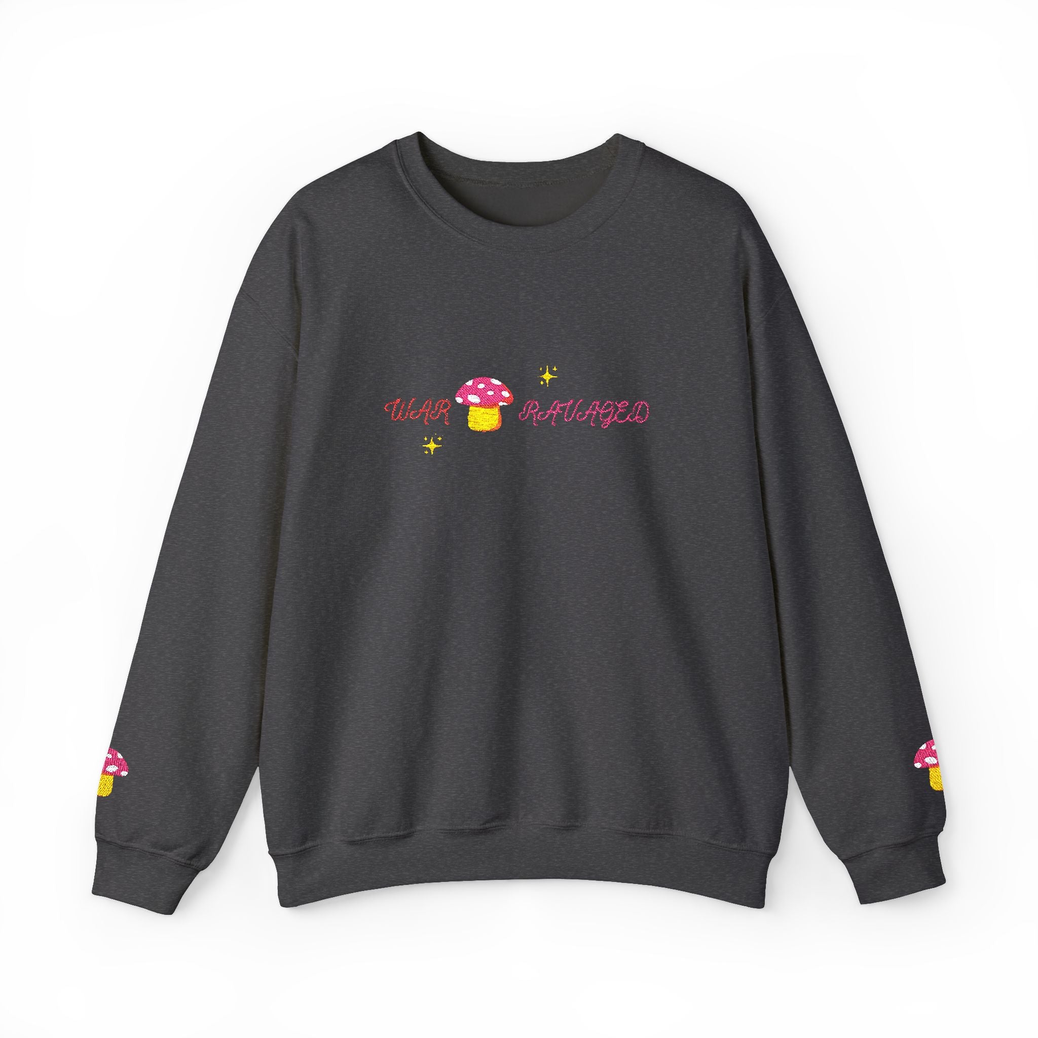 Cozy Mushroom 'War Ravaged' Magic Crewneck Sweatshirt