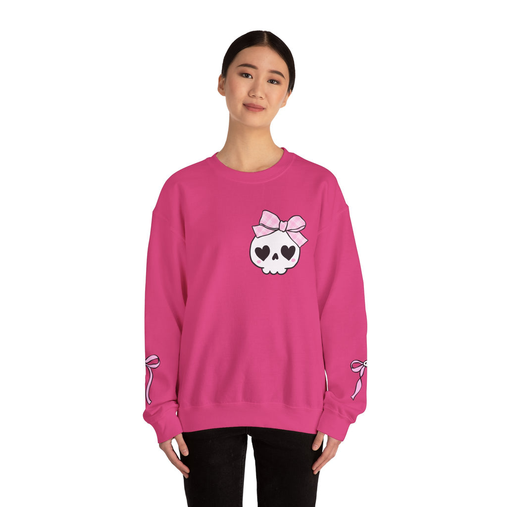 Cute Skull Bow Crewneck Sweatshirt