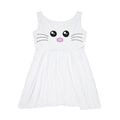 Cute Cat Face Women's Skater Dress